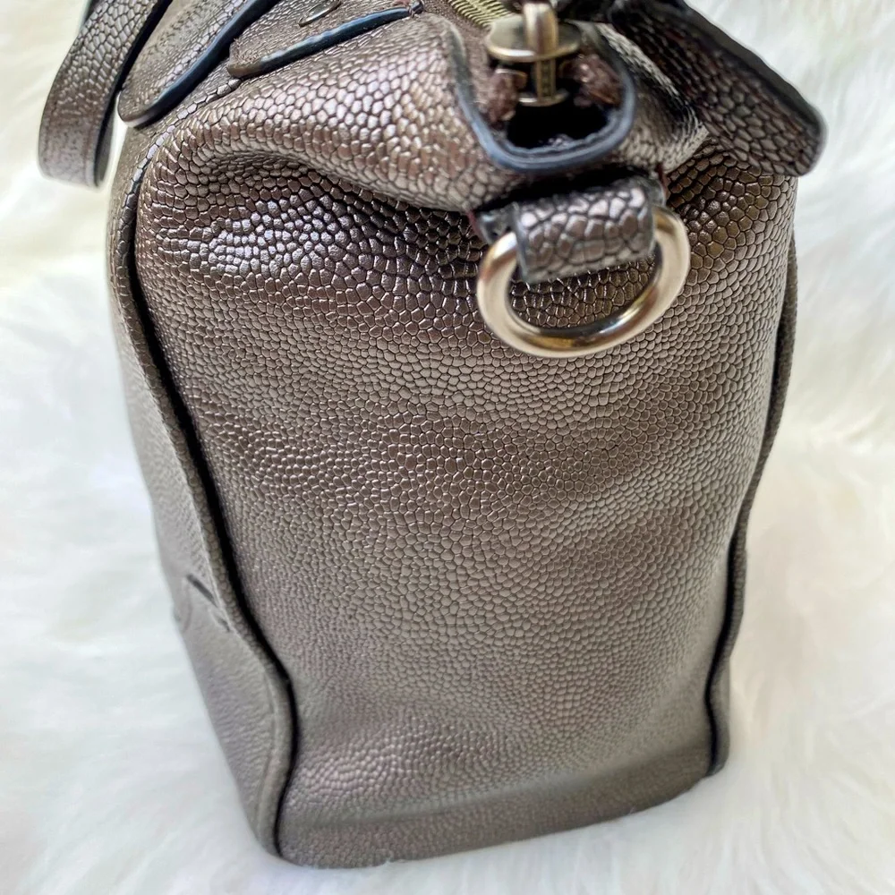 Coach ✨ Mickie Caviar Grain Leather Satchel